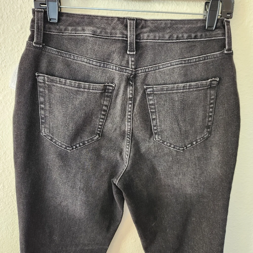 🔥Time&True High Rise Curvy Skinny Womens Charcoal Denim Jeans Size 4/28 - Picture 6 of 9